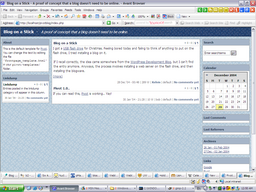 Screenshot of the USB drive weblog.